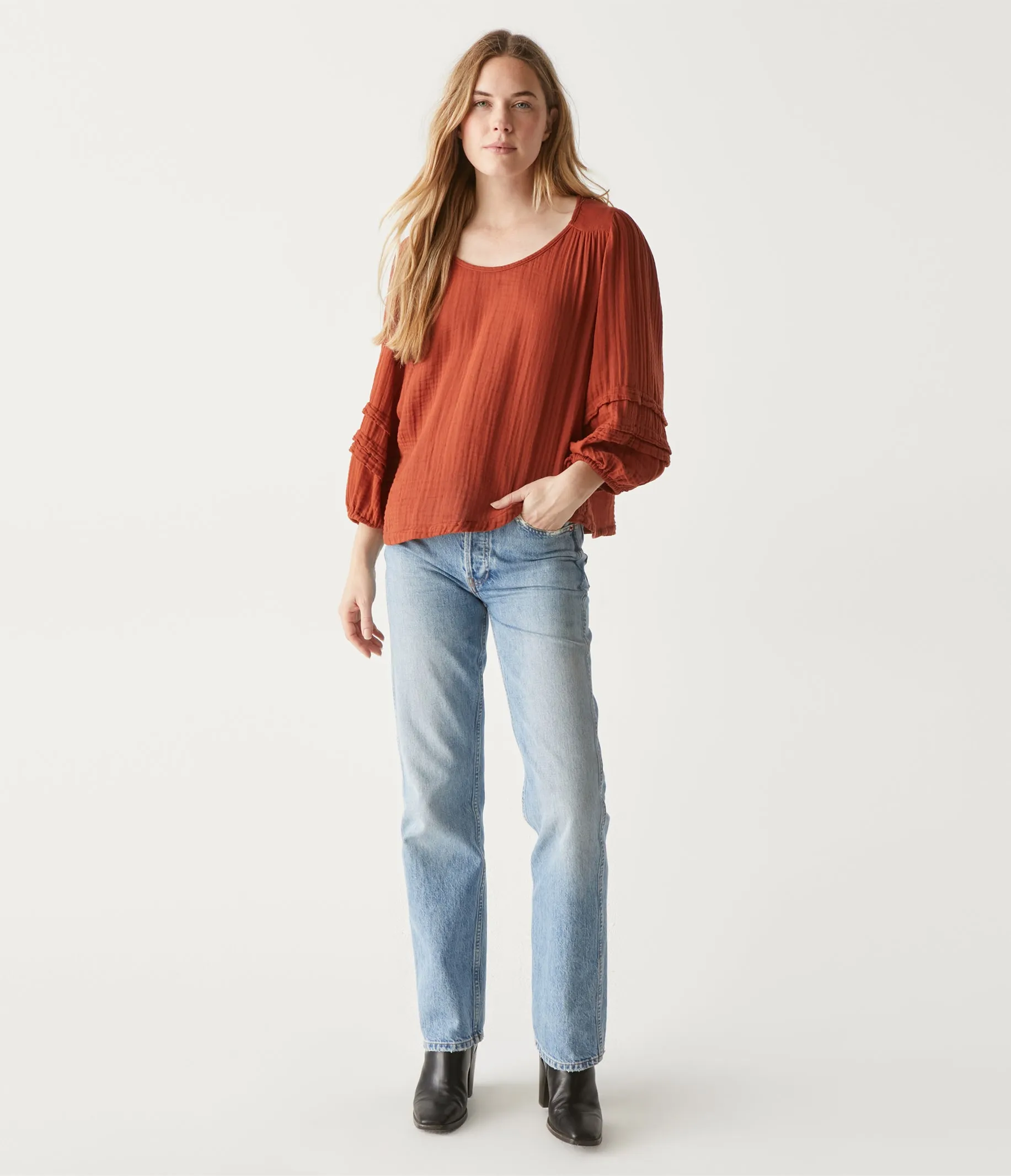 Pruitt Balloon Sleeve Top