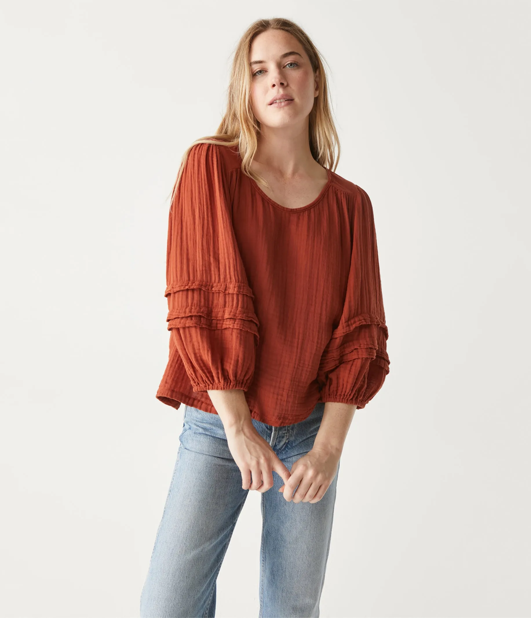 Pruitt Balloon Sleeve Top