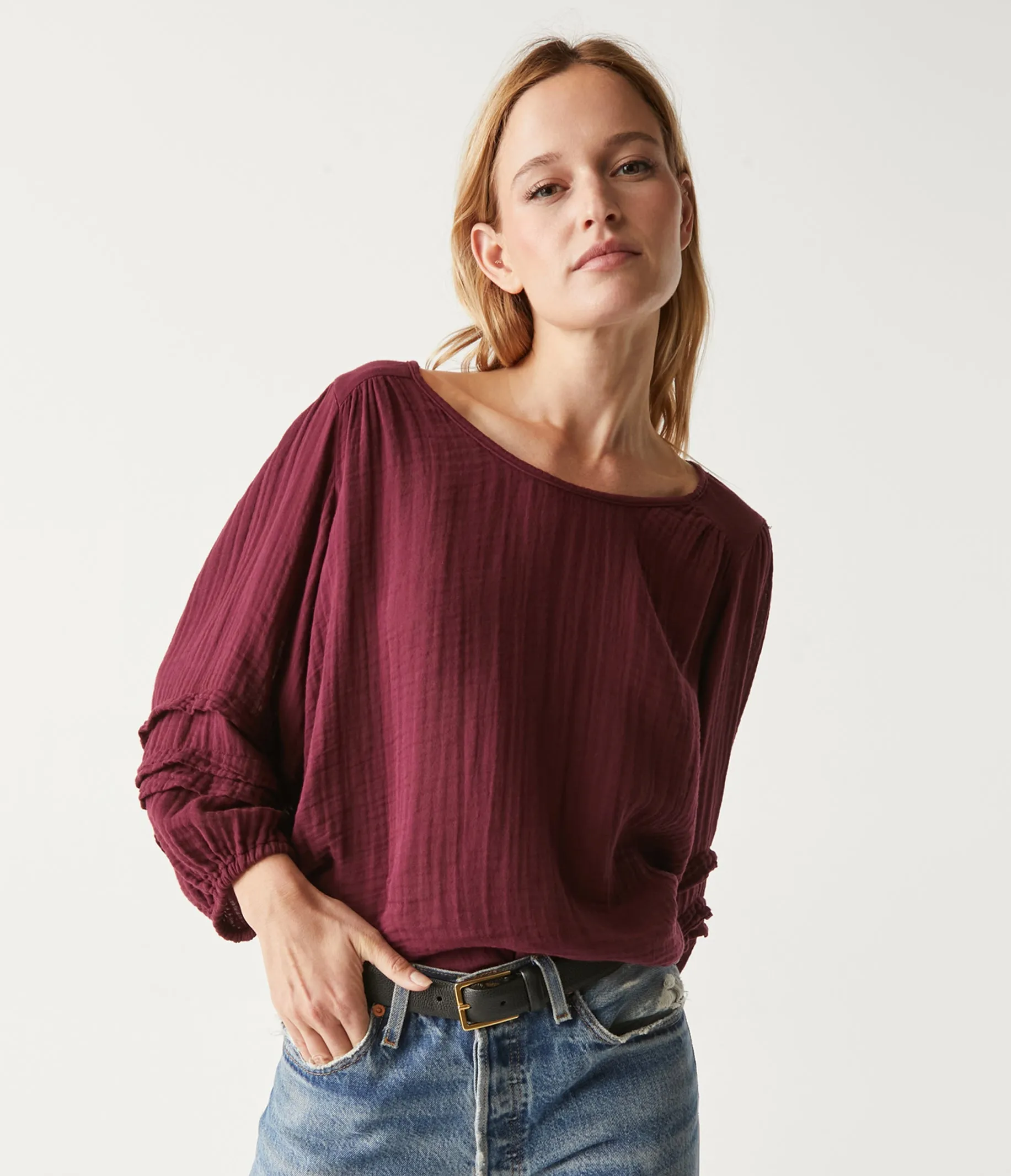 Pruitt Balloon Sleeve Top