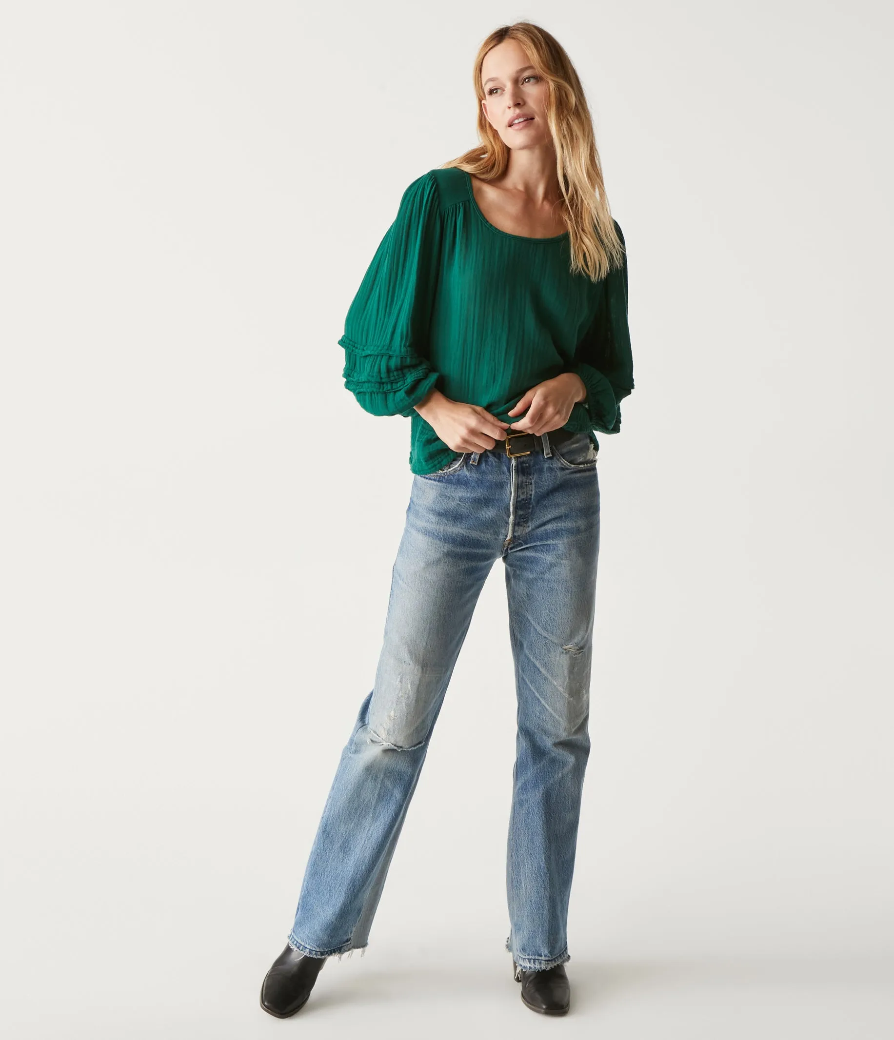 Pruitt Balloon Sleeve Top