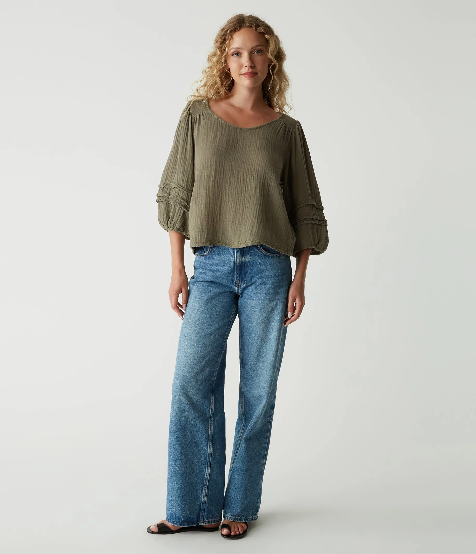 Pruitt Balloon Sleeve Top