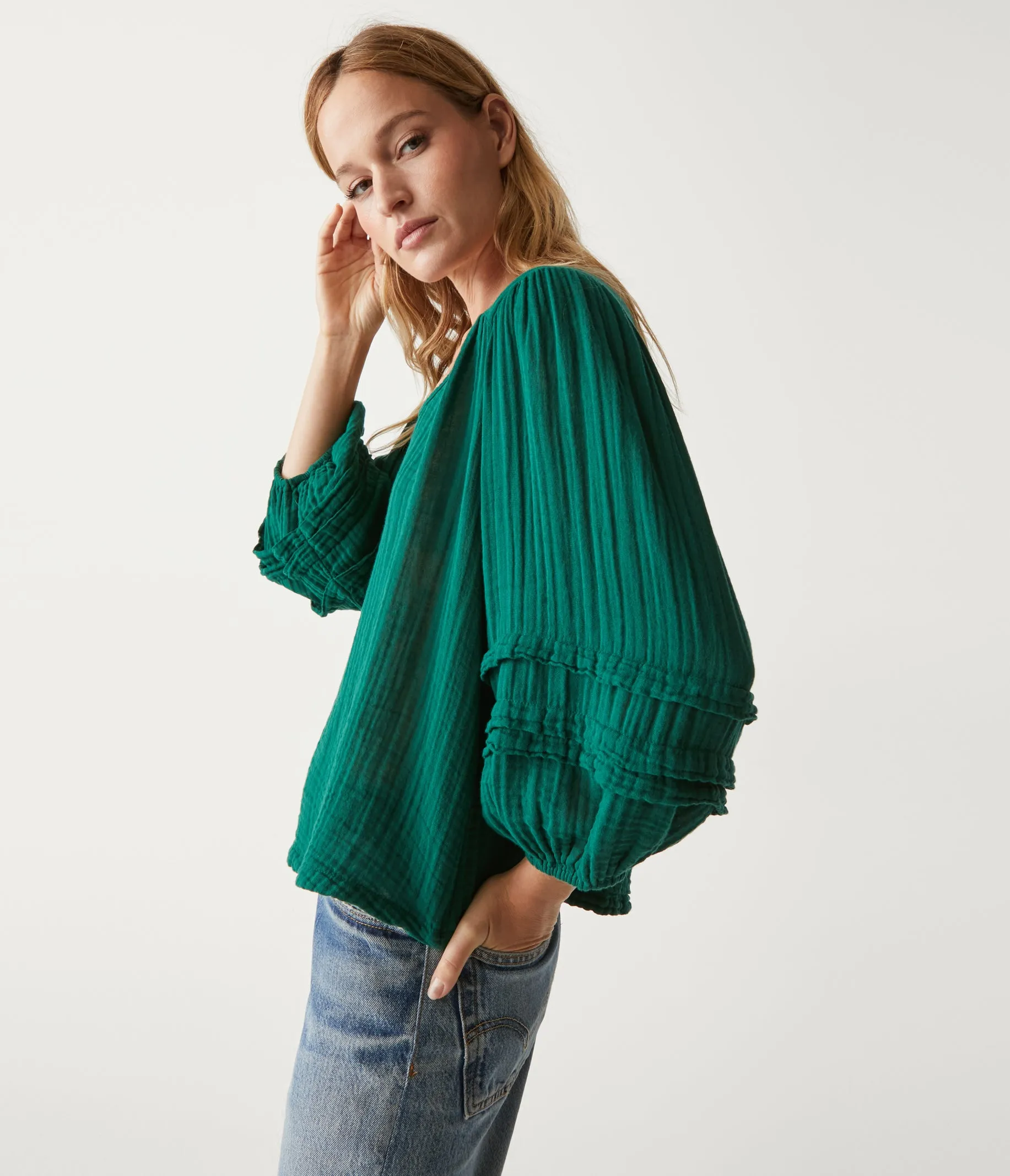 Pruitt Balloon Sleeve Top