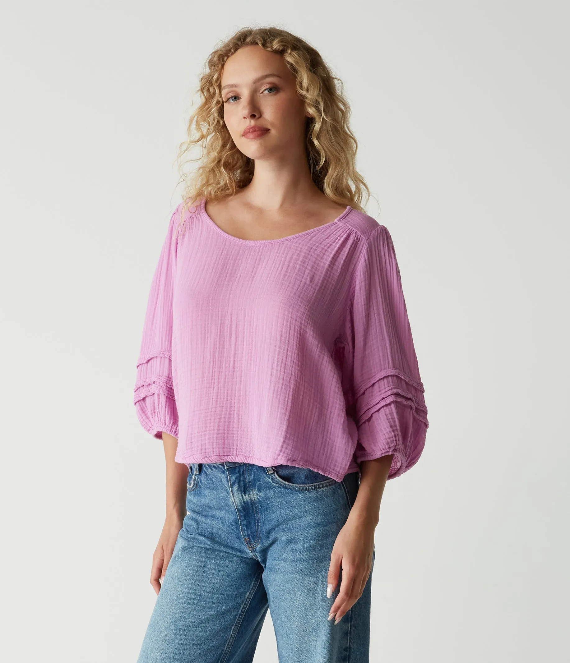 Pruitt Balloon Sleeve Top