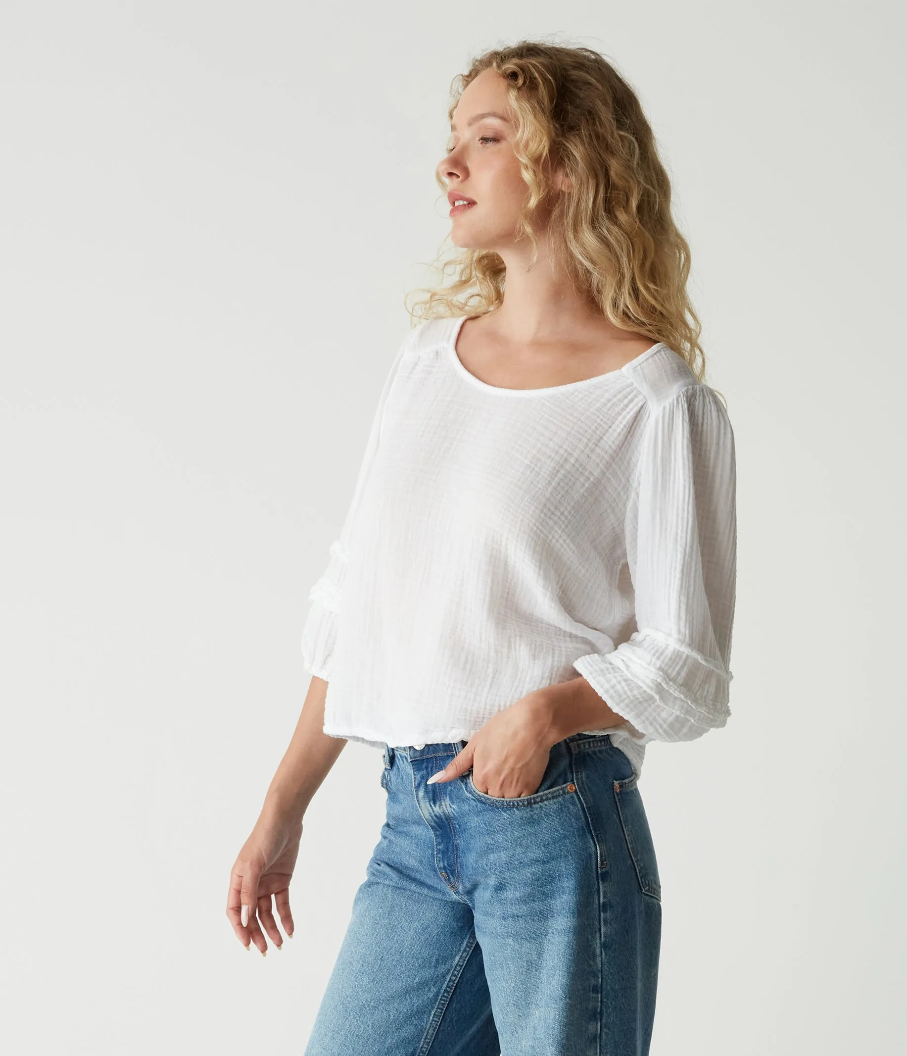 Pruitt Balloon Sleeve Top