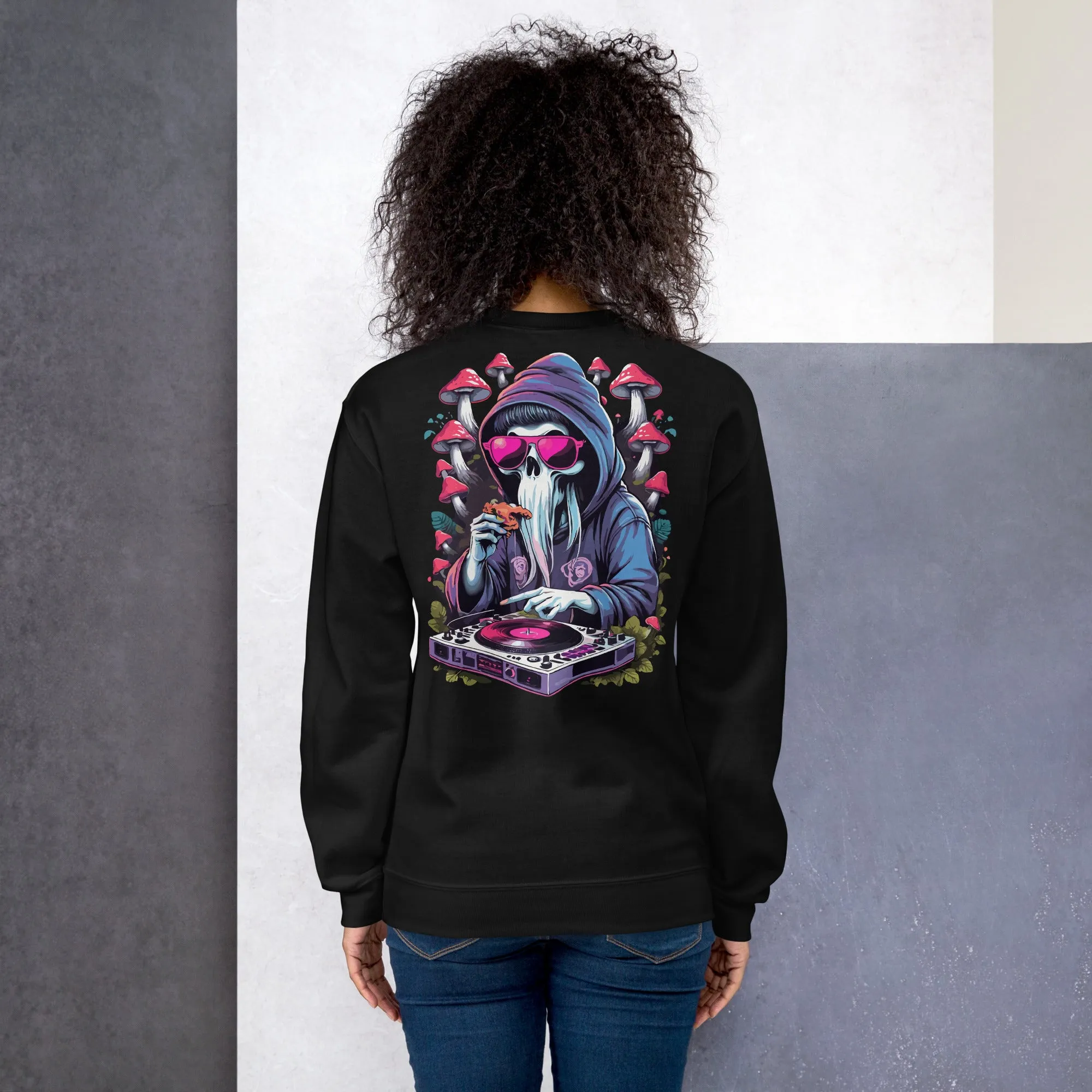 Psychedelic DJ Sweatshirt | Psychedelic DJ Ghost