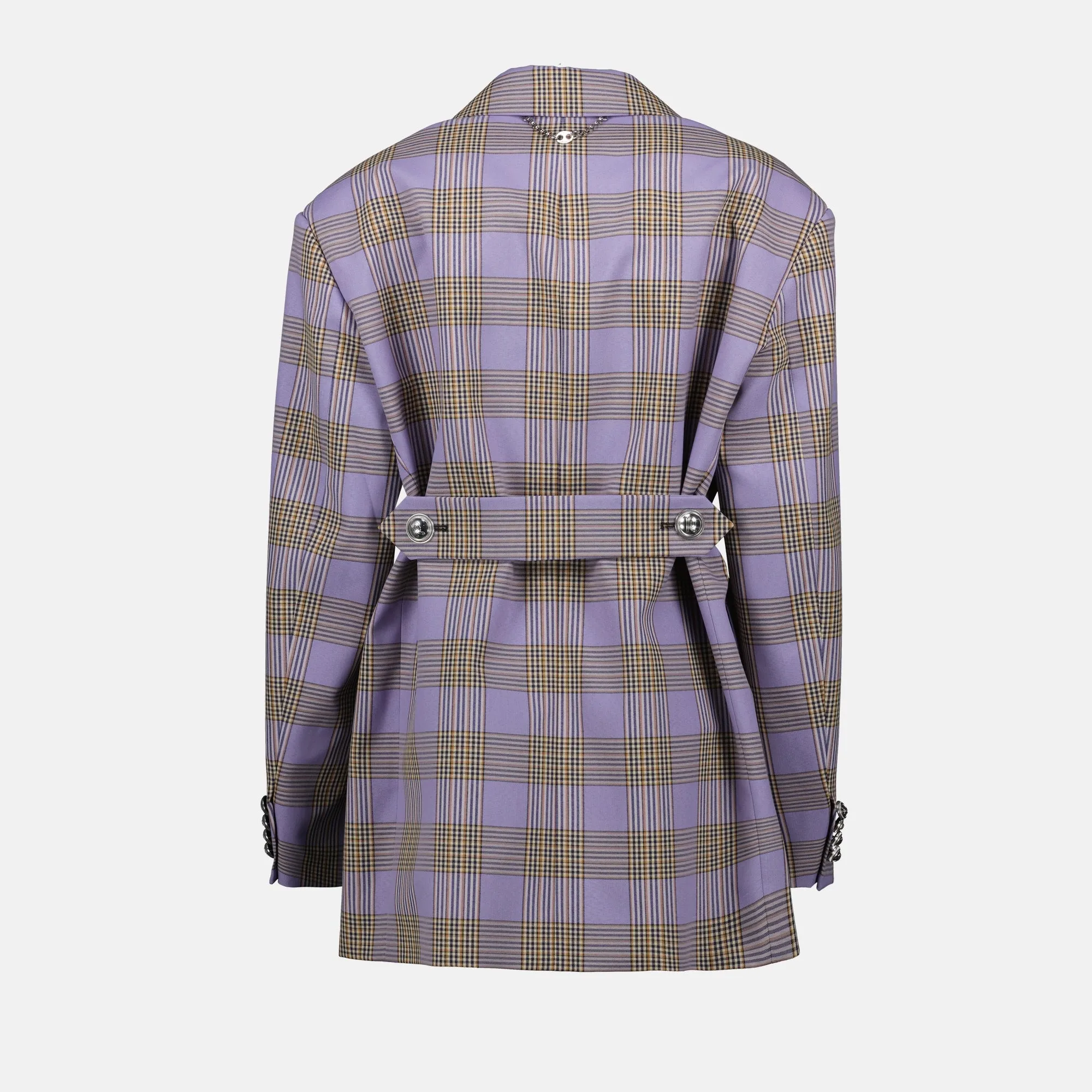Purple Checkered Blazer