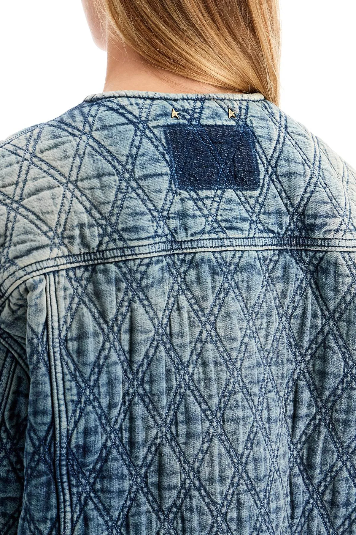 quilted denim jacket