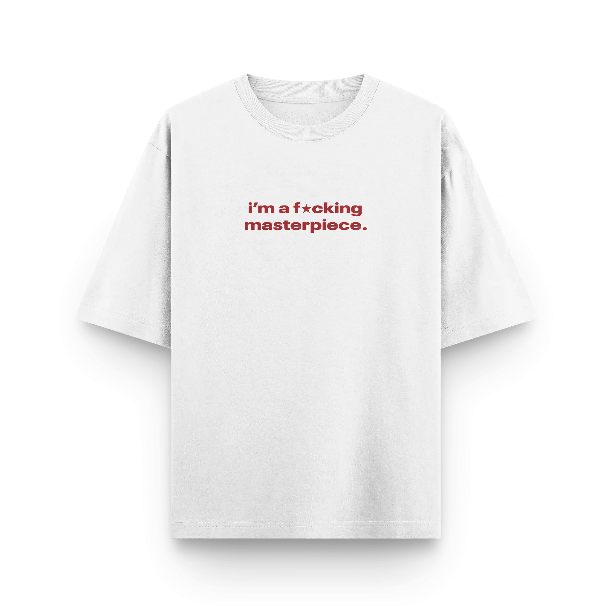 "I'm a F★cking Masterpiece" Oversized Tee by Kaihama