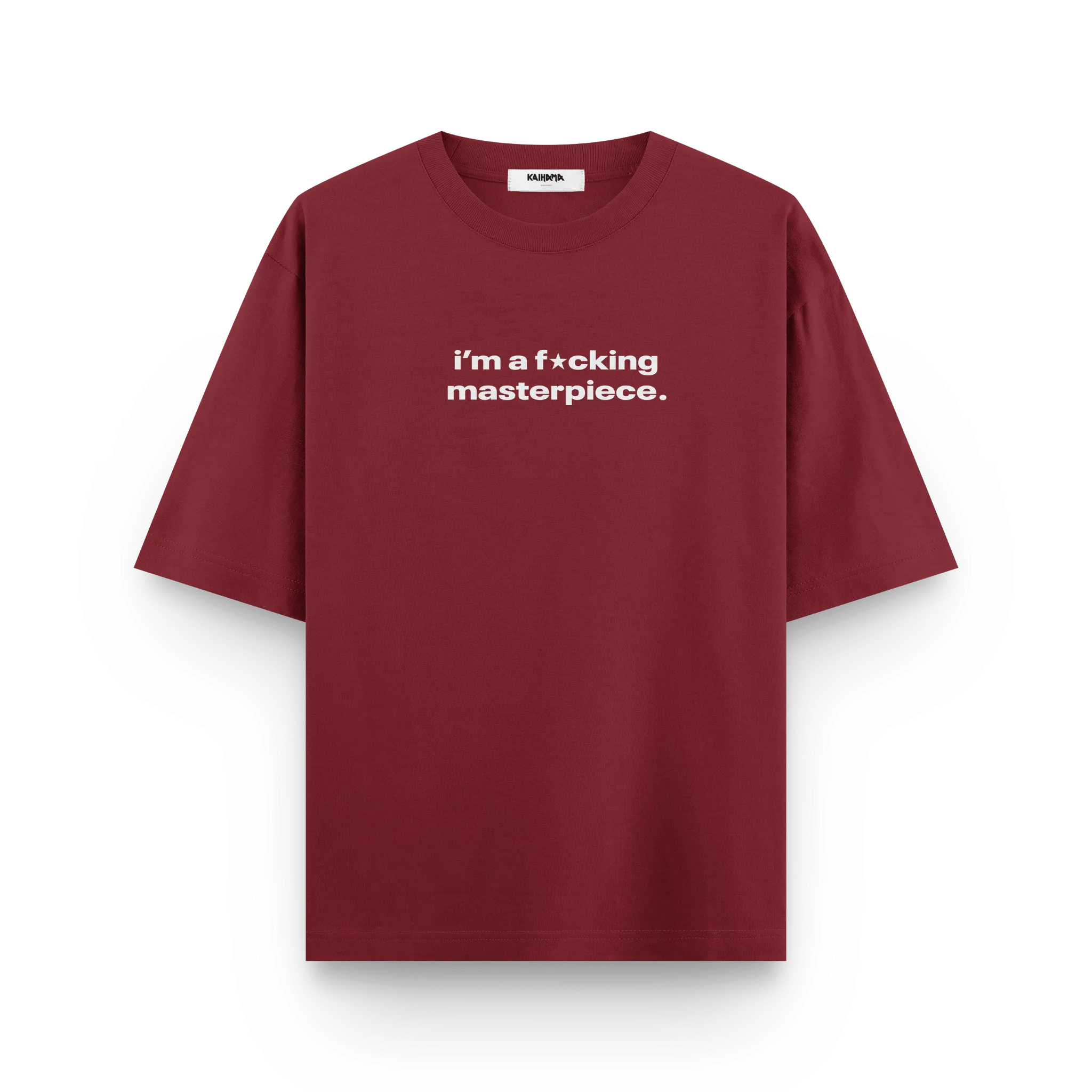 "I'm a F★cking Masterpiece" Oversized Tee by Kaihama