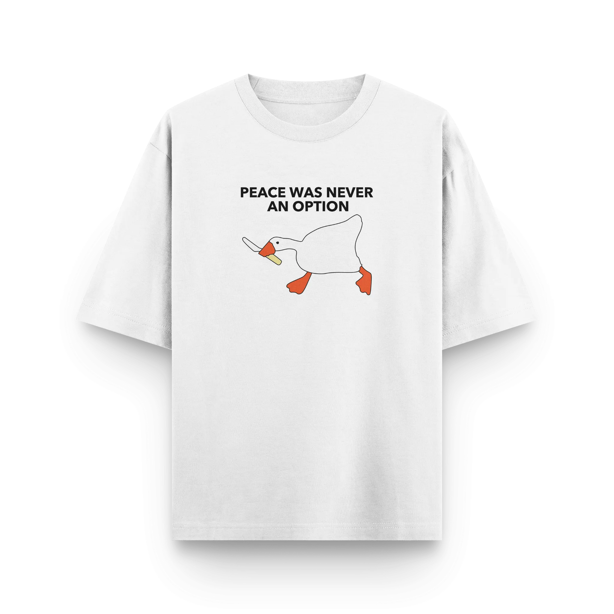 "Peace Was Never an Option" Oversized Tshirt by Kaihama