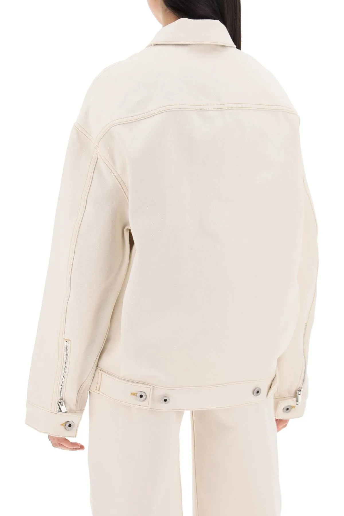 "ty jacket in bull denim
