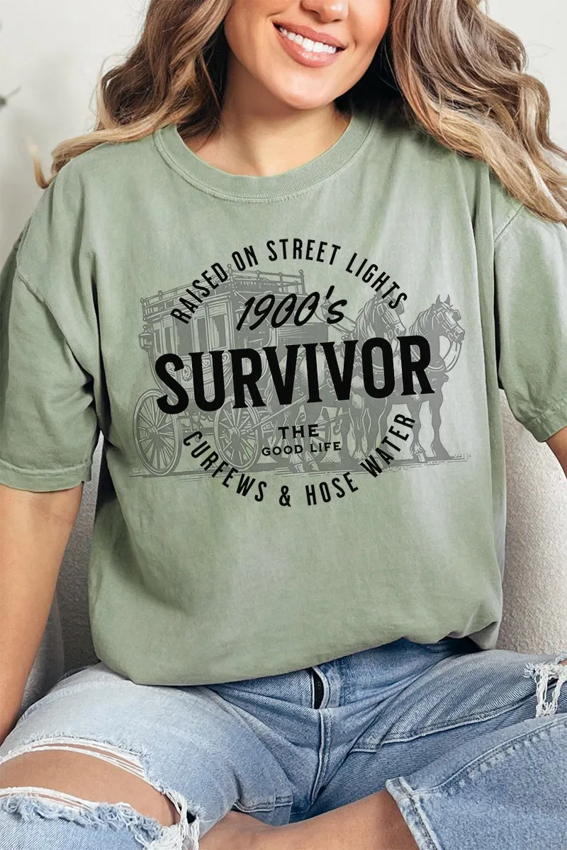 Raised On Street Lights Comfort Colors Adult Ring-Spun Cotton Tee