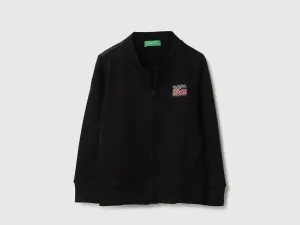 Regular Fit Mock Neck Printed Sweatshirts