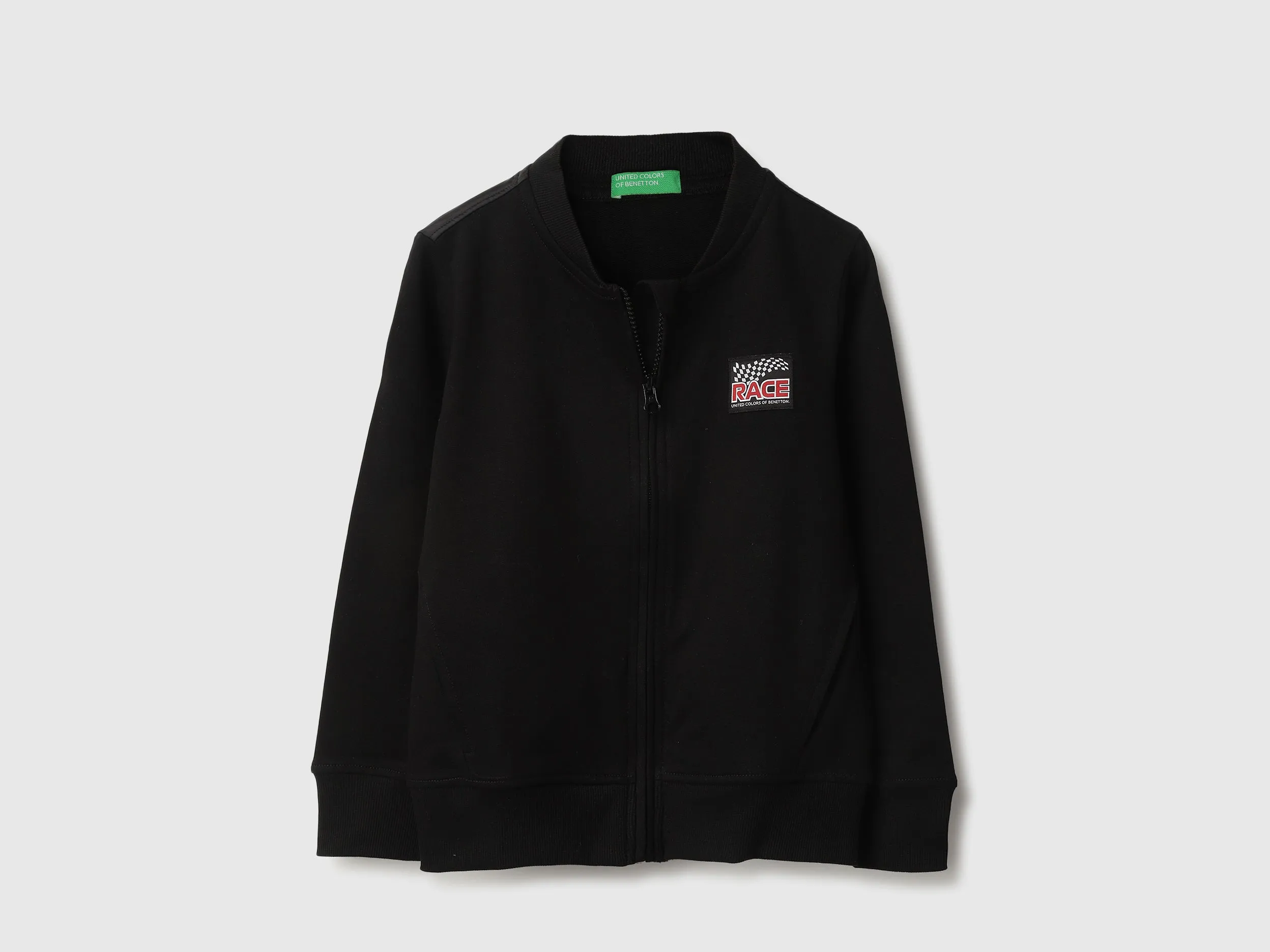 Regular Fit Mock Neck Printed Sweatshirts