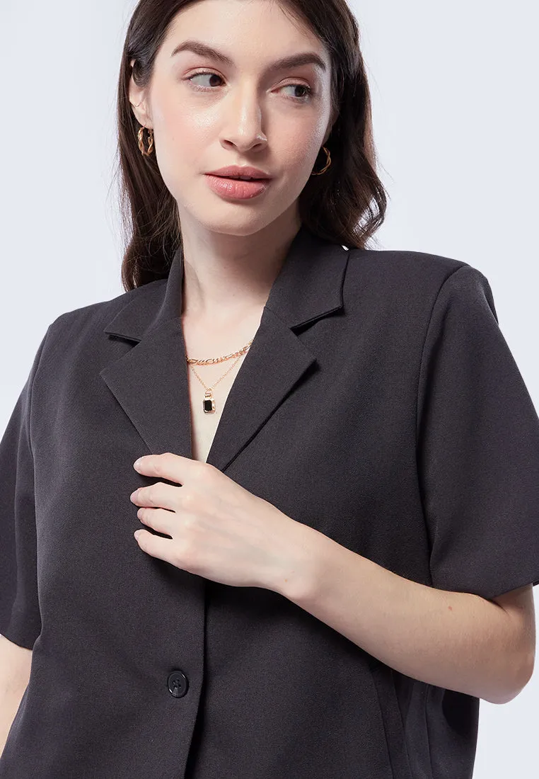 Relaxed Short Sleeve Blazer