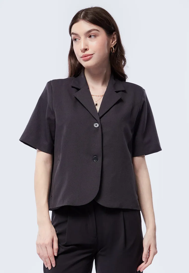 Relaxed Short Sleeve Blazer