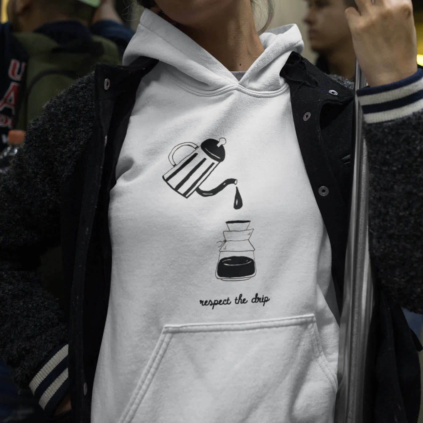 Respect The Drip Retro Unisex Hoodie