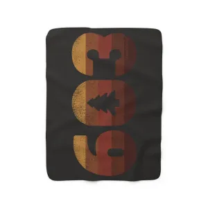 Retro 603 Sherpa Fleece Blanket