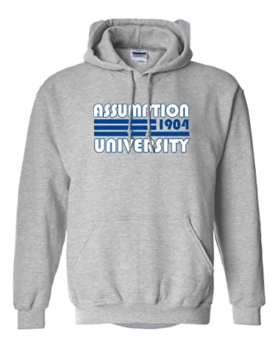 Retro Assumption University Hooded Sweatshirt