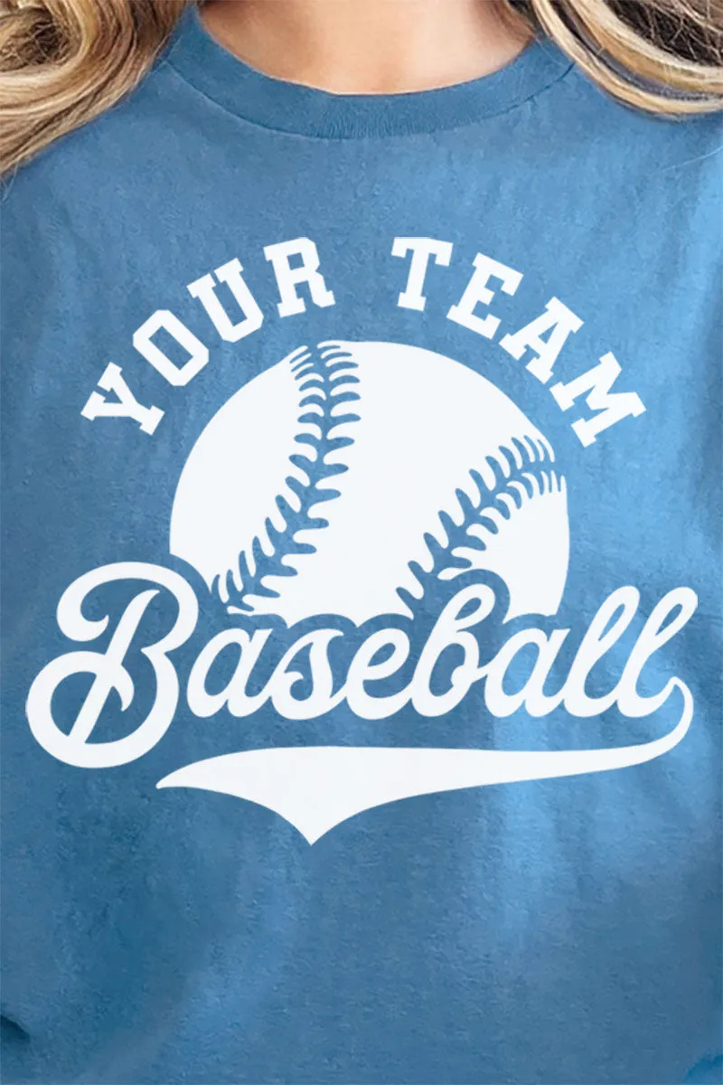Retro Baseball Your Team Short Sleeve Relaxed Fit T-Shirt
