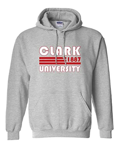 Retro Clark University Hooded Sweatshirt