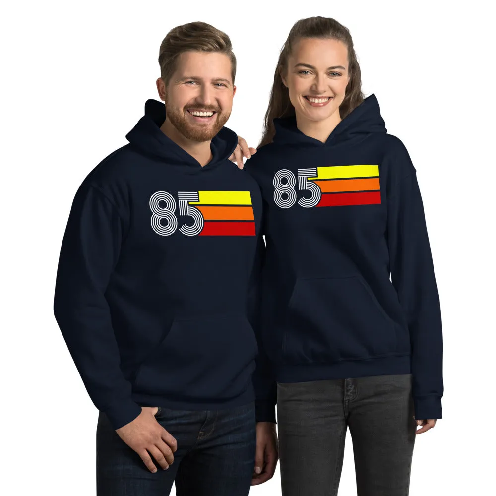 Retro Expo 1985 Men's Women's Unisex Hooded Sweatshirt