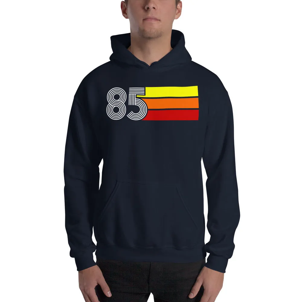 Retro Expo 1985 Men's Women's Unisex Hooded Sweatshirt
