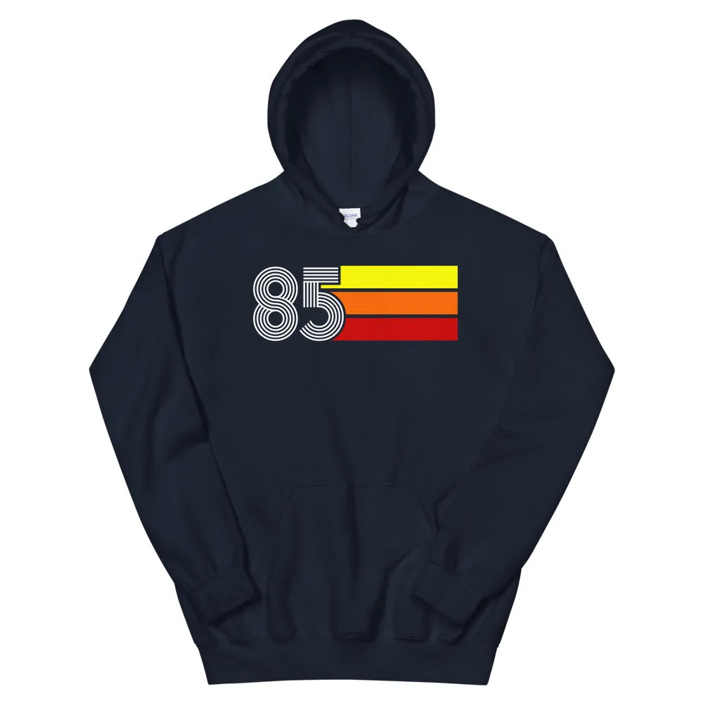 Retro Expo 1985 Men's Women's Unisex Hooded Sweatshirt