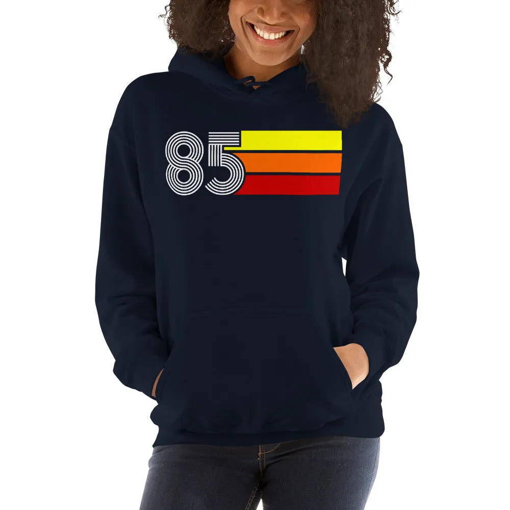 Retro Expo 1985 Men's Women's Unisex Hooded Sweatshirt