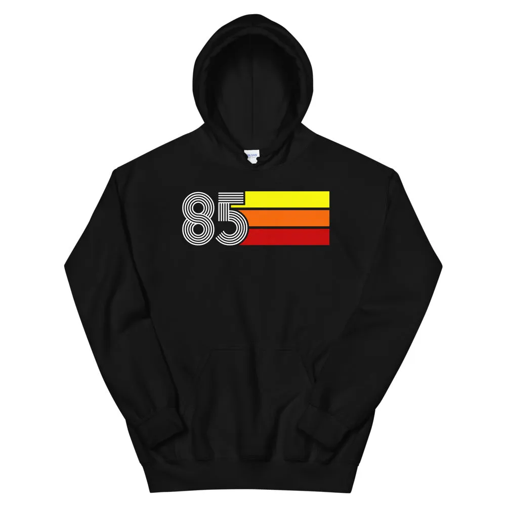 Retro Expo 1985 Men's Women's Unisex Hooded Sweatshirt