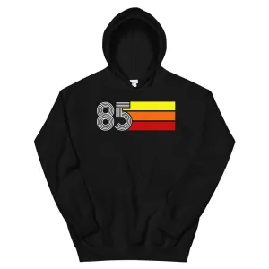 Retro Expo 1985 Men's Women's Unisex Hooded Sweatshirt