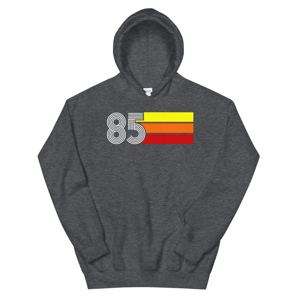Retro Expo 1985 Men's Women's Unisex Hooded Sweatshirt