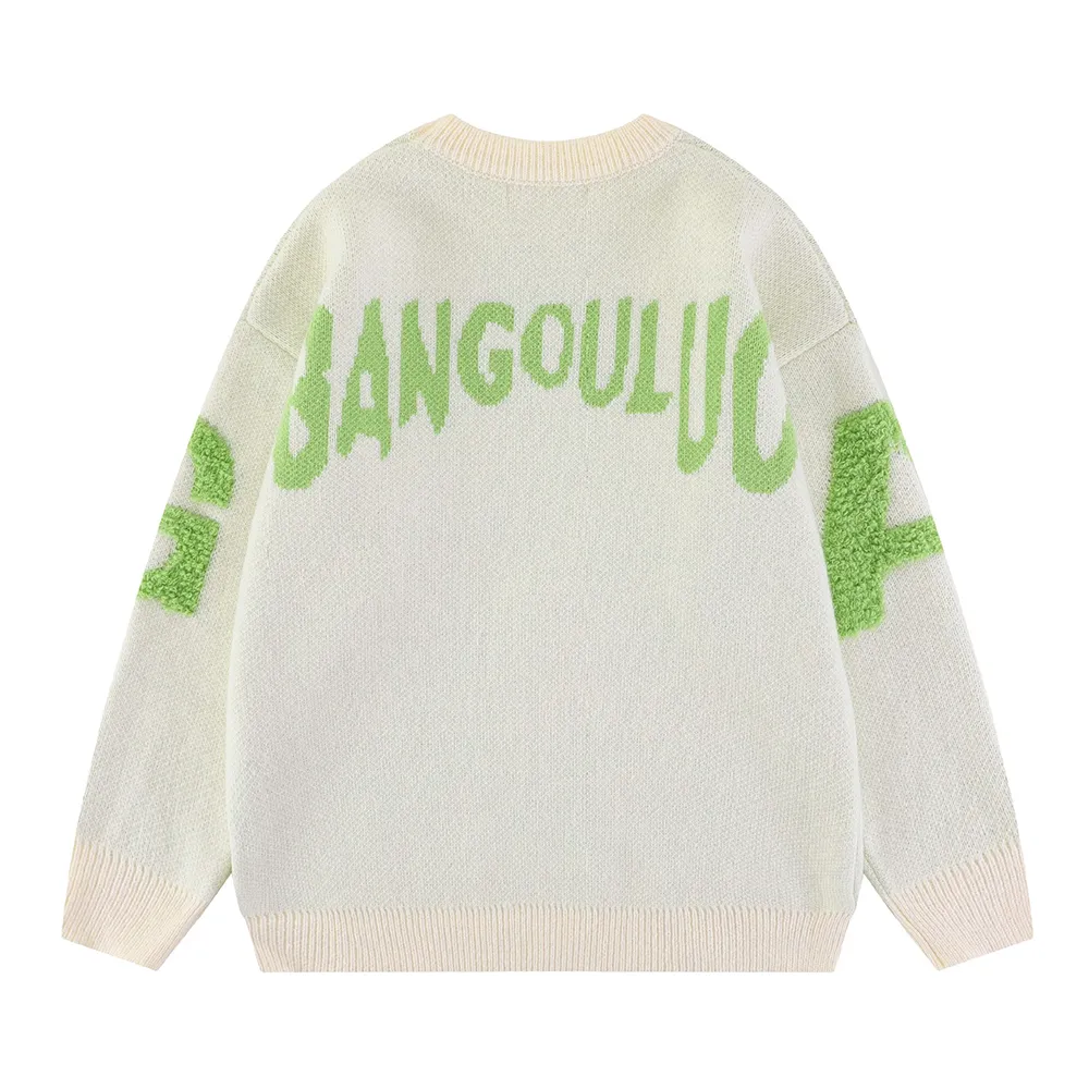 Retro Mask Pullover Sweater