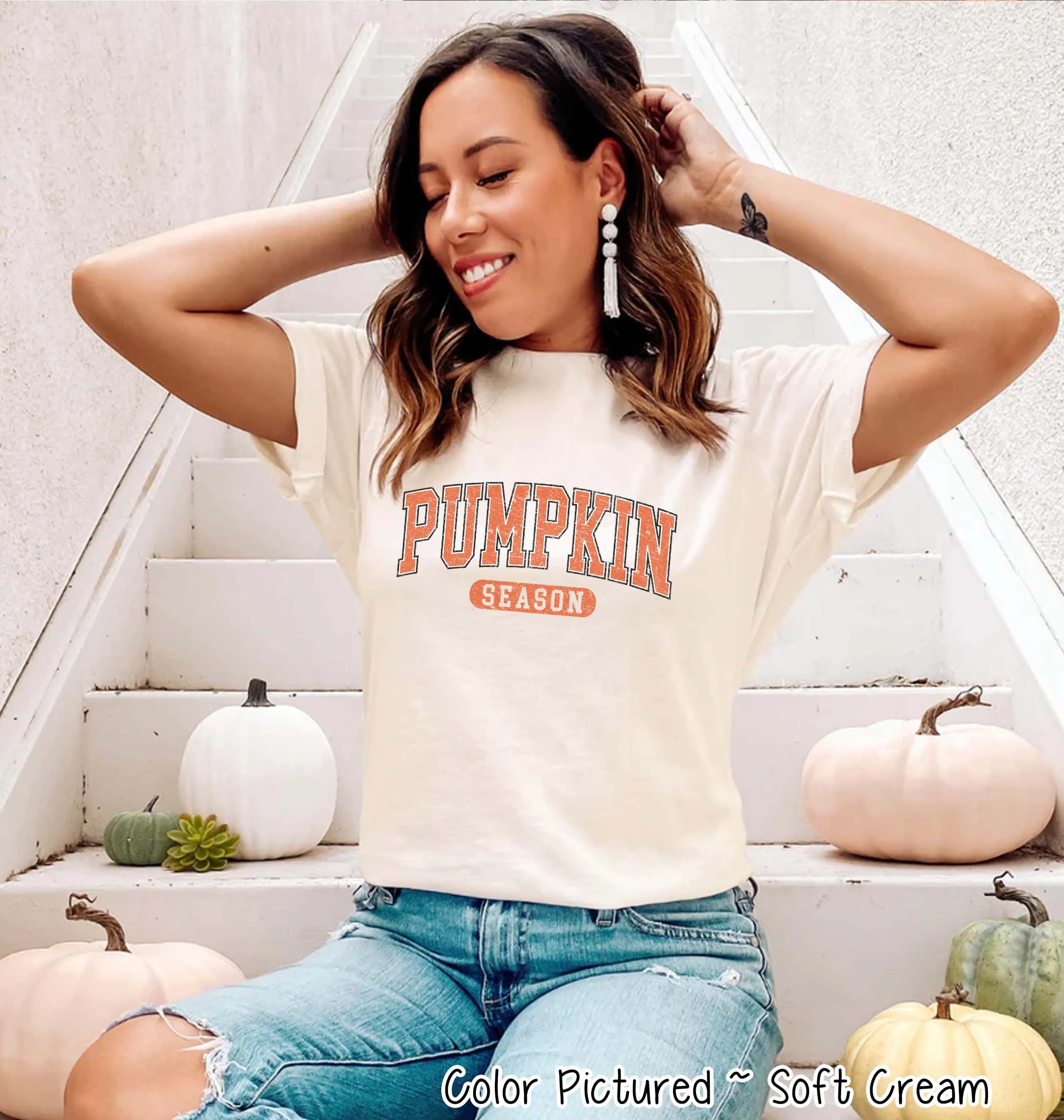 Retro Pumpkin Season Fall Thanksgiving Tee