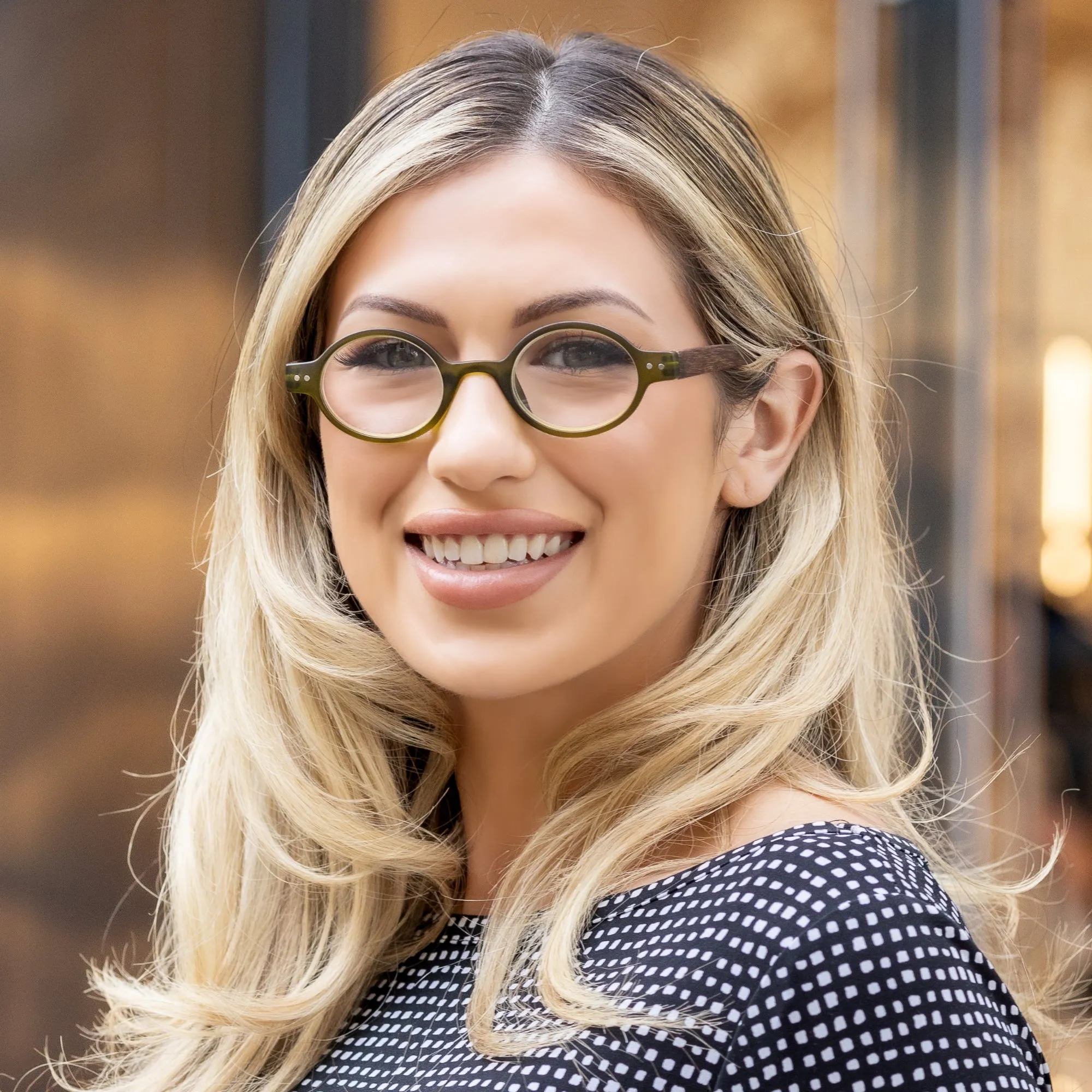 Retro Small Round Reading Glasses for Mens & Womens | R-415