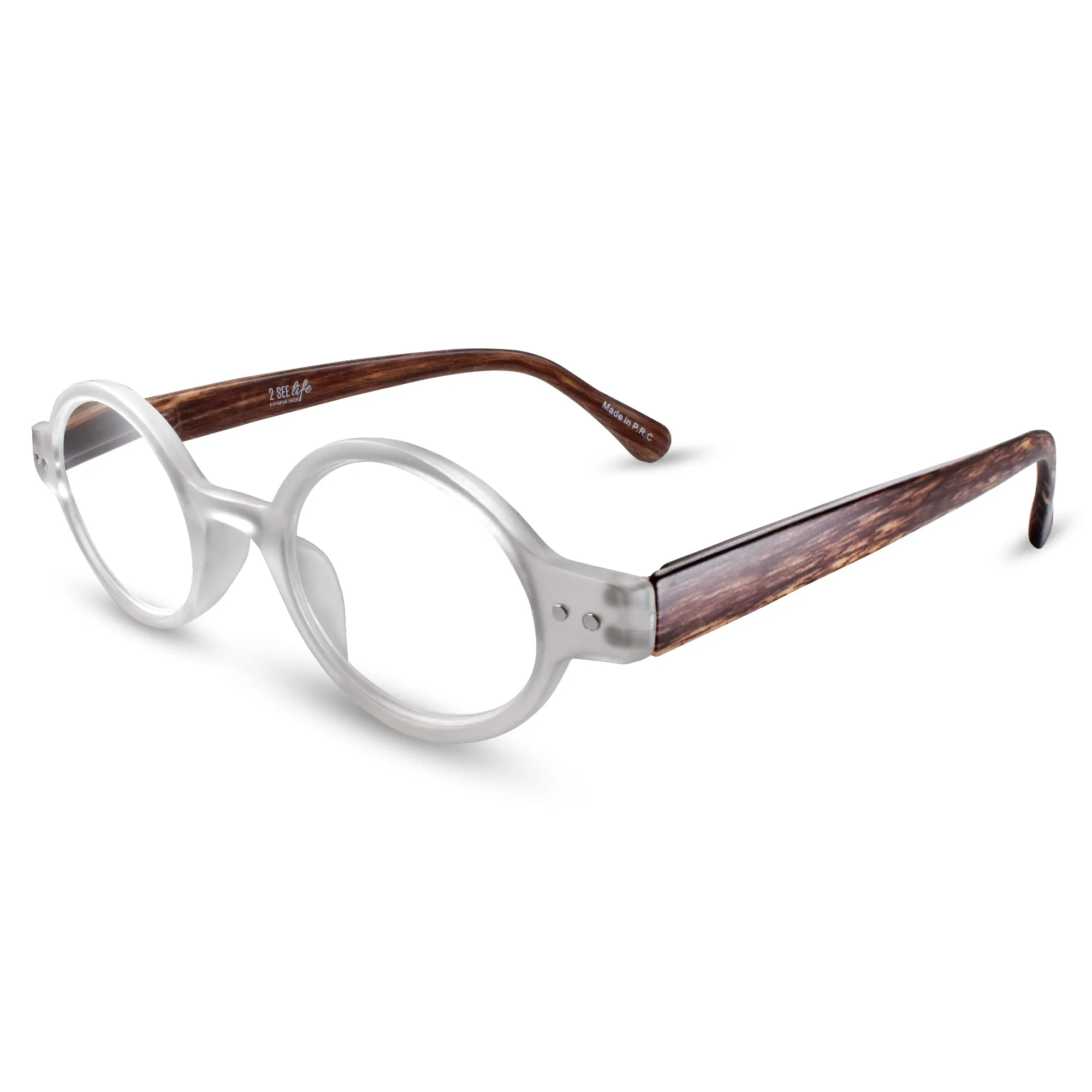 Retro Small Round Reading Glasses for Mens & Womens | R-415