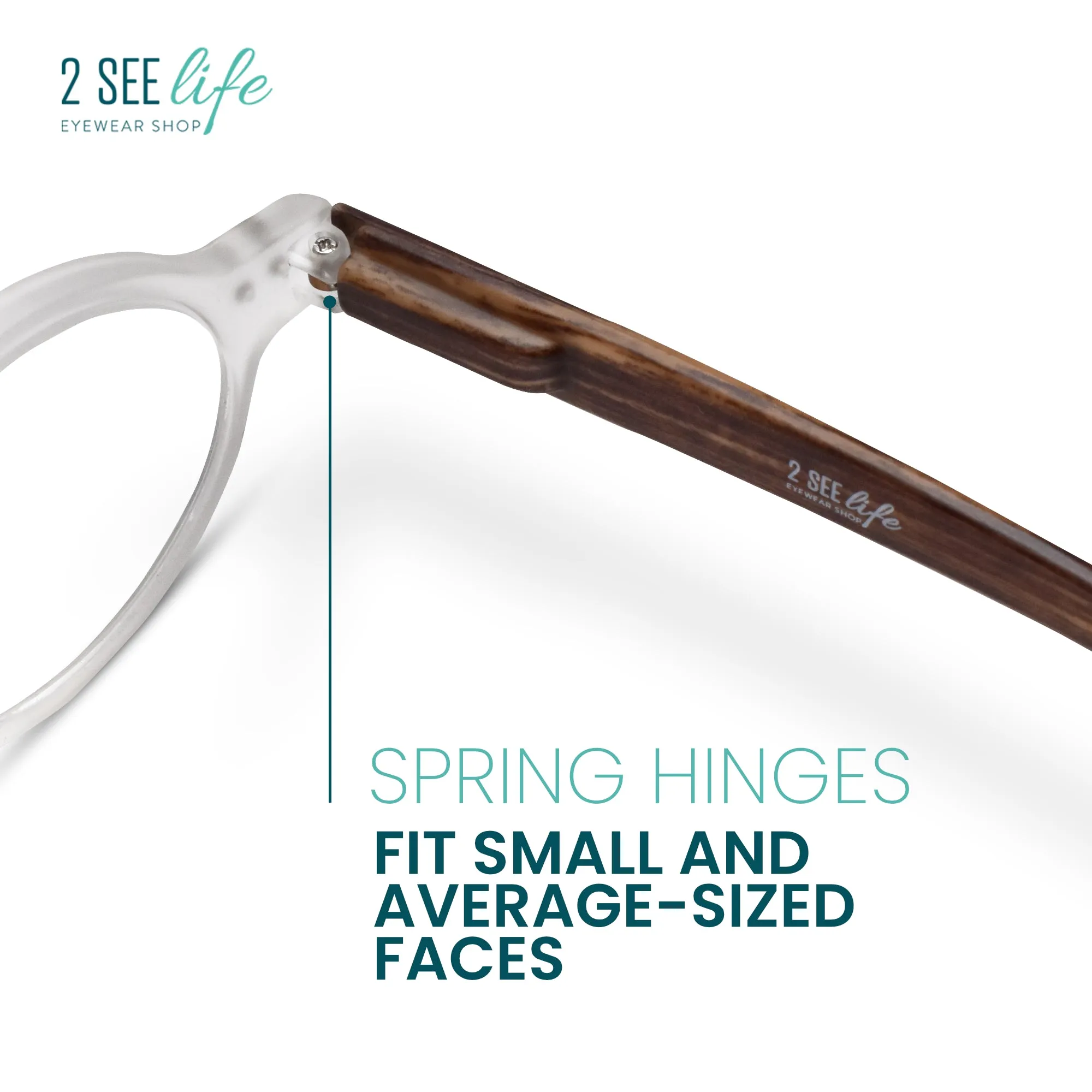 Retro Small Round Reading Glasses for Mens & Womens | R-415