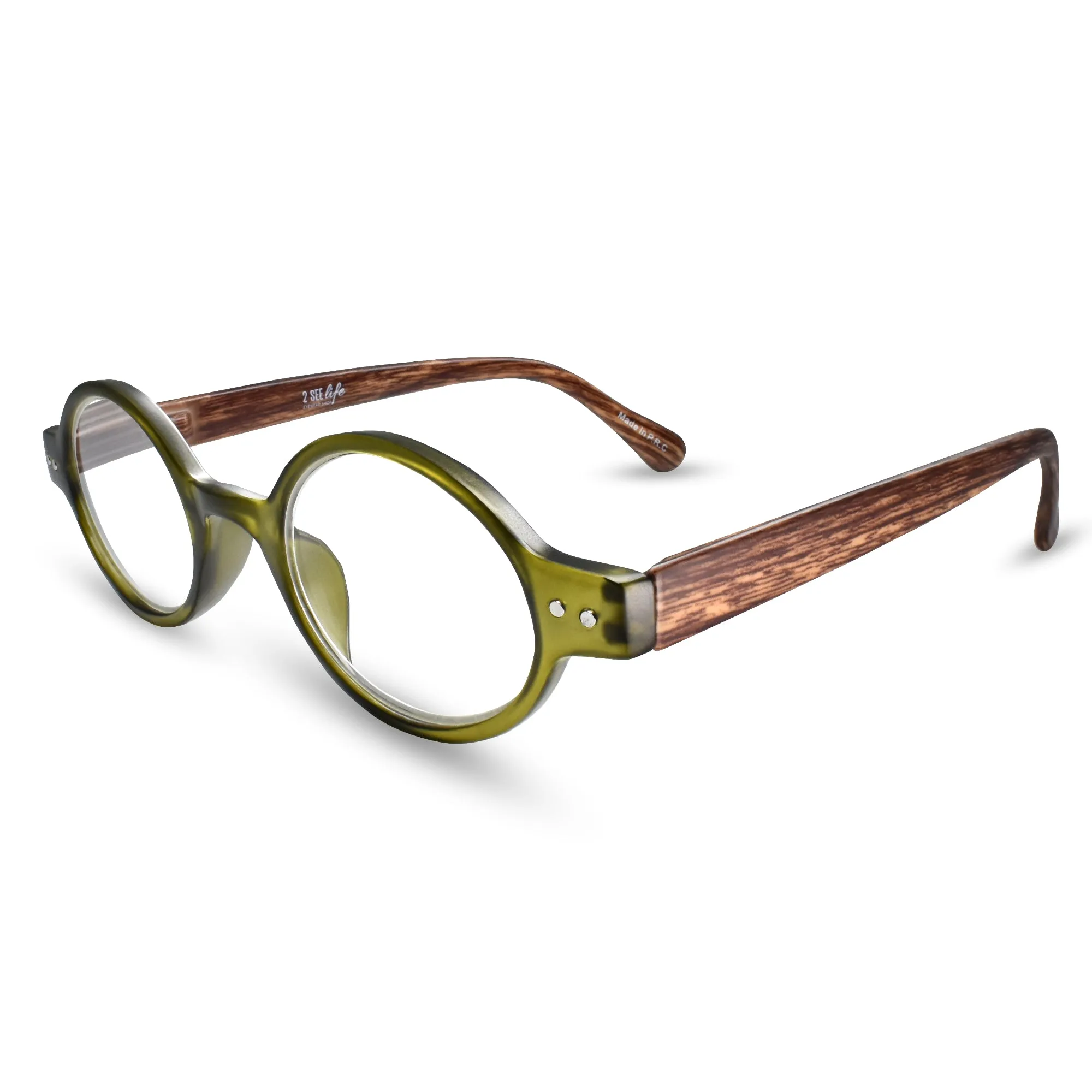 Retro Small Round Reading Glasses for Mens & Womens | R-415