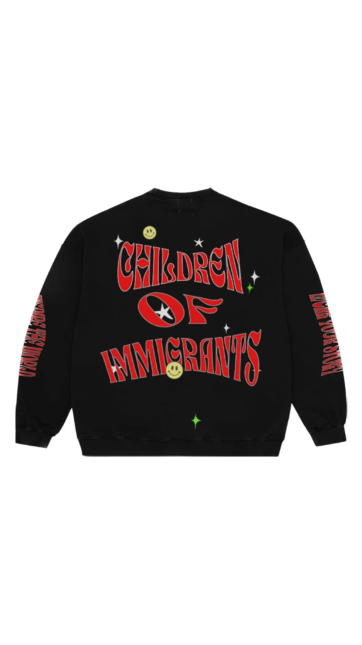 Retro Statement Hoodie - Black/Red