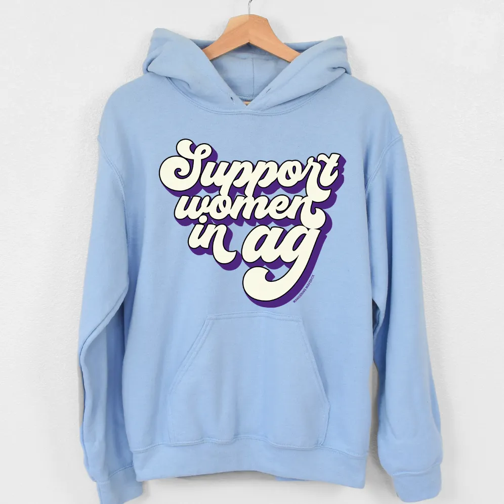Retro Support Women In Ag Purple Hoodie (S-3XL) Unisex - Multiple Colors!