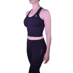 RHEA CROP TANKS - BLACK