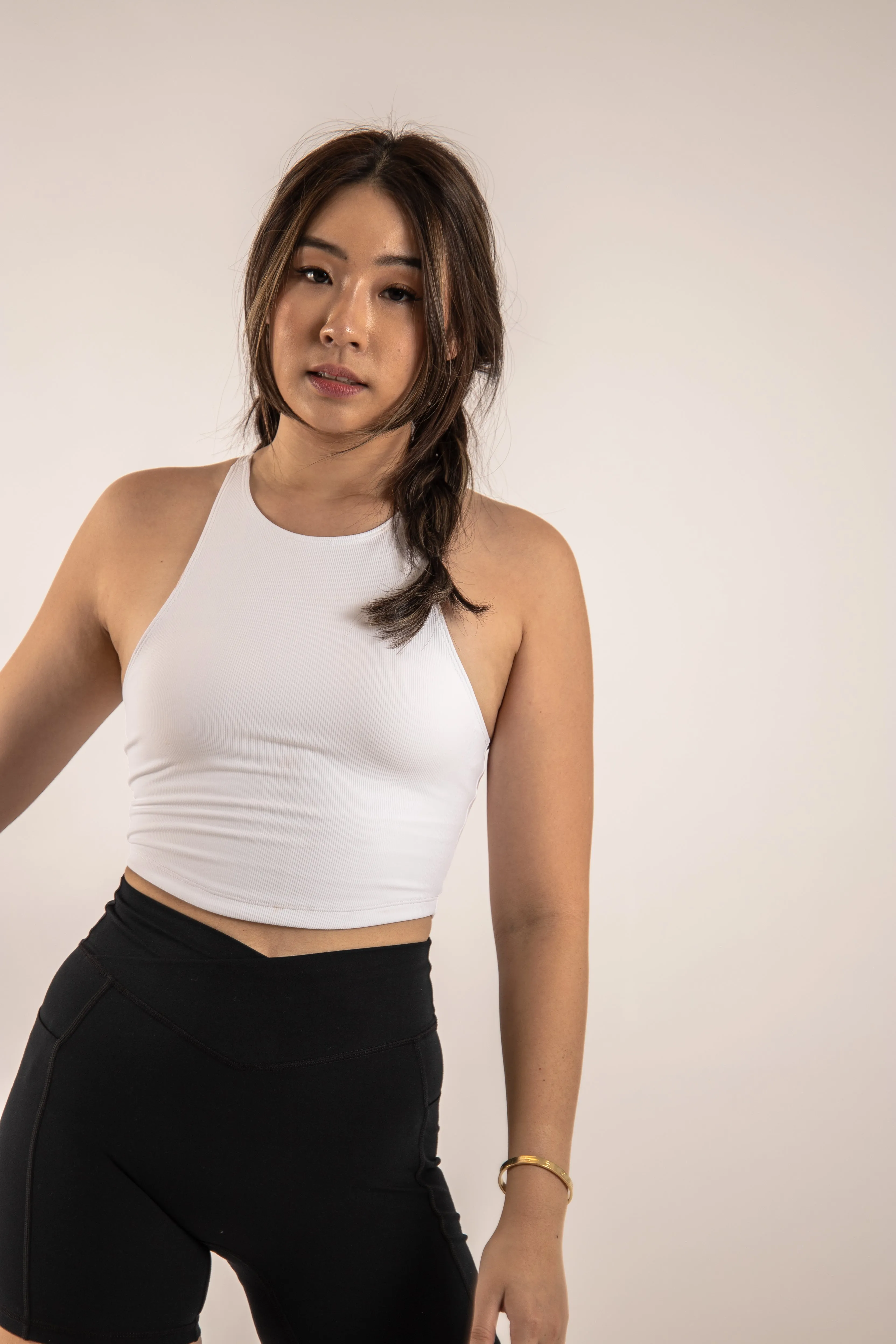 Ribbed Essential Crop Tank