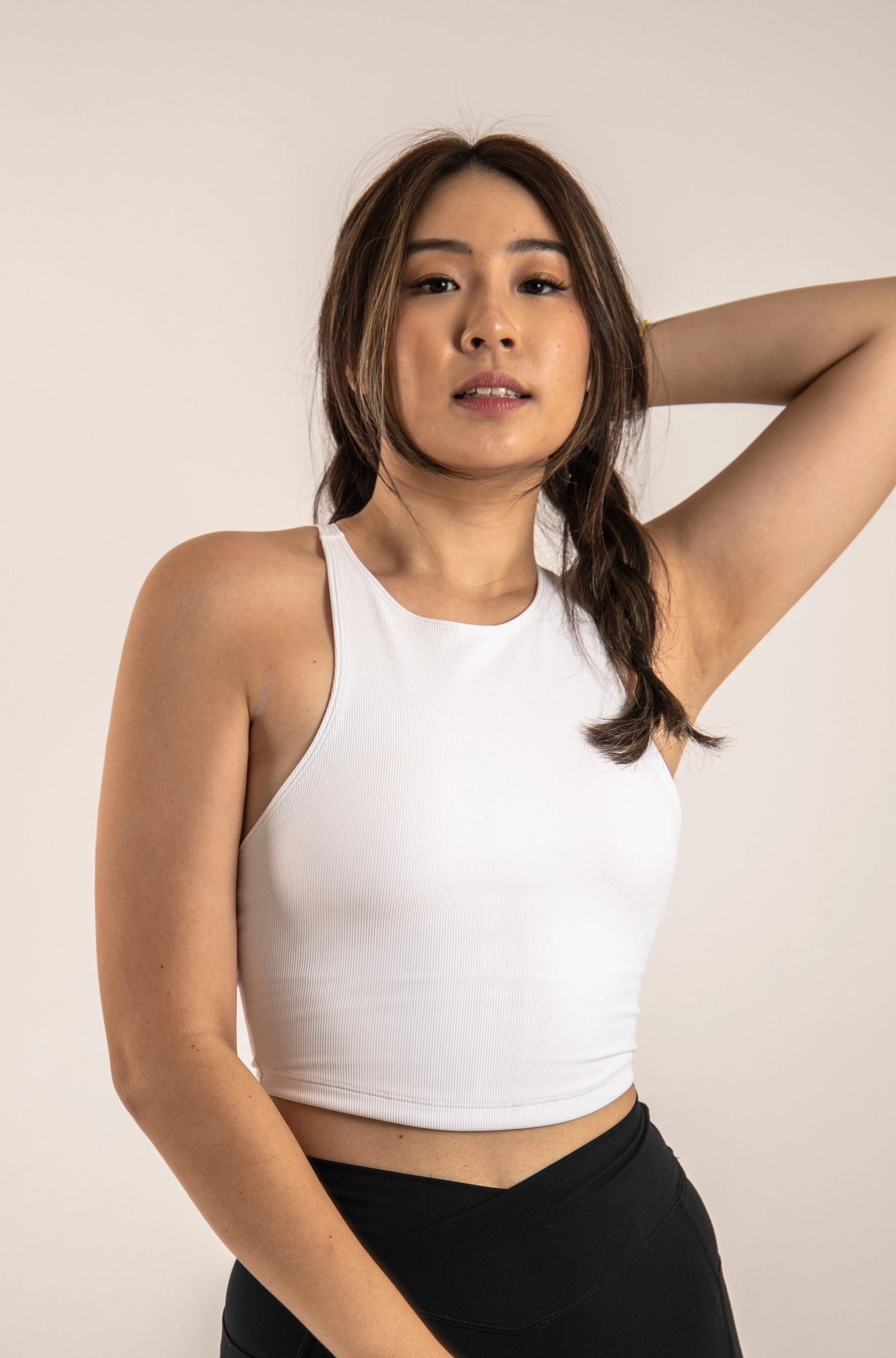 Ribbed Essential Crop Tank