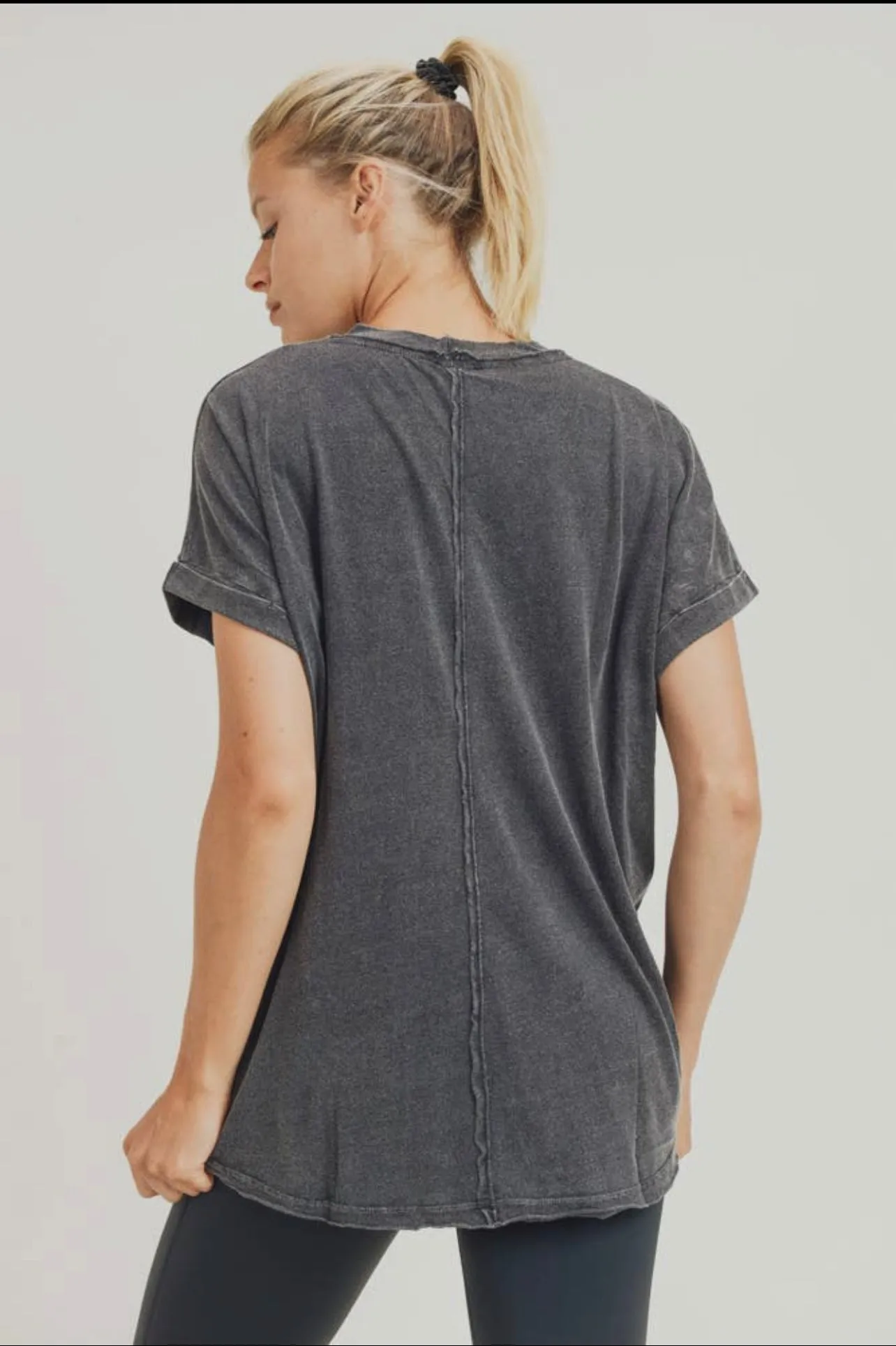 Ruby- Longline Flowy Athleisure Top