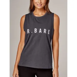 Running Bare Womens Easy Rider Muscle Tank Gunpowder