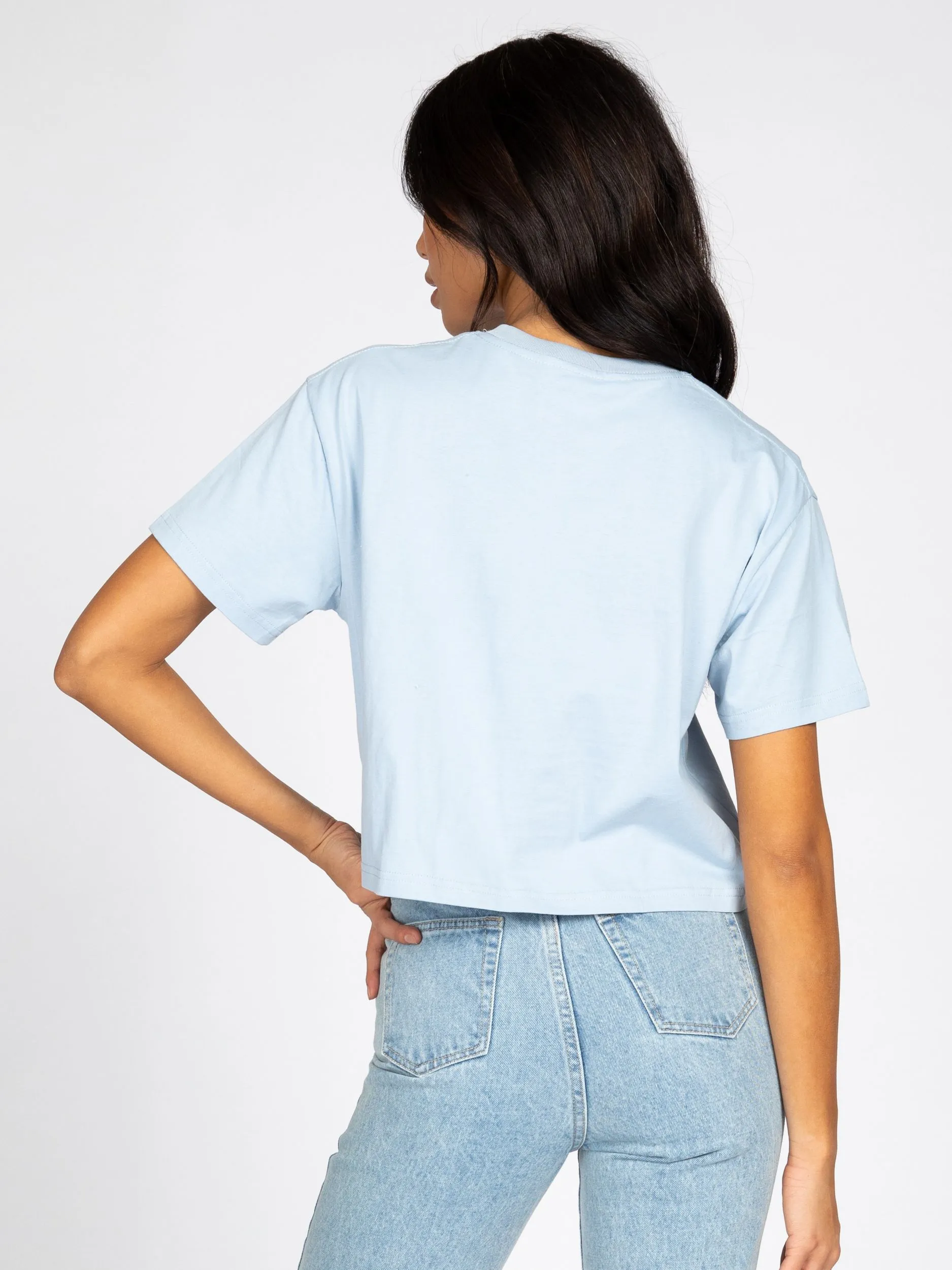 RUSTY KEY LINE EASY FIT CROP TEE