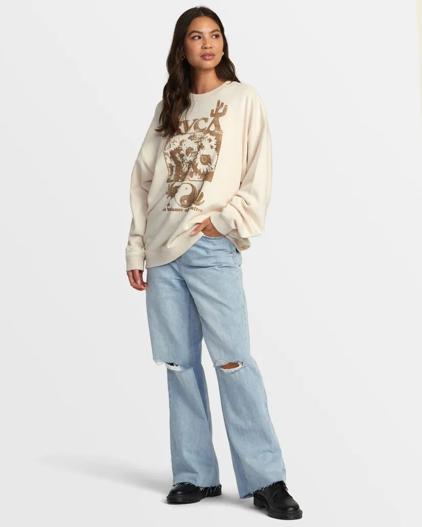 RVCA Womens Hamilton Crewneck Sweatshirt