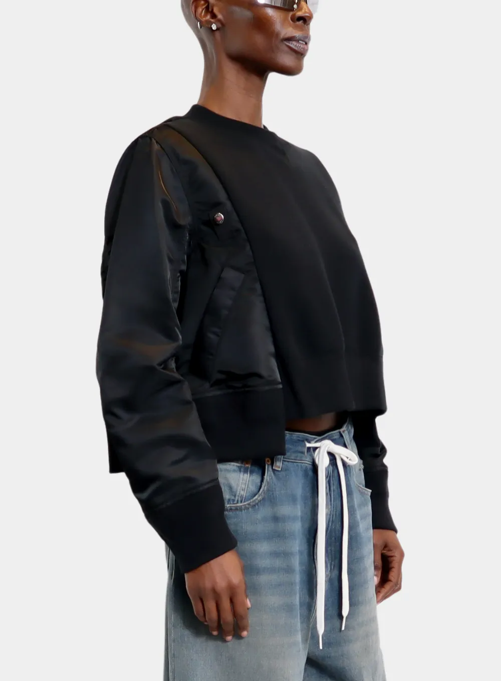 SACAI | Sponge Sweat x Nylon Twill Pullover