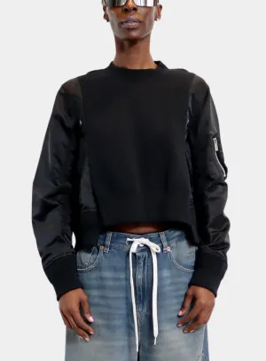 SACAI | Sponge Sweat x Nylon Twill Pullover
