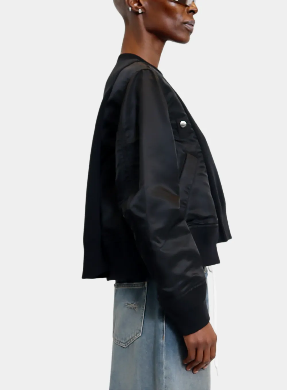 SACAI | Sponge Sweat x Nylon Twill Pullover